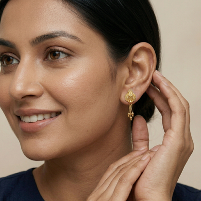 Vaishali Gold Plated Earrings