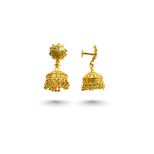 Royal Heritage Gold Plated Jhumkas