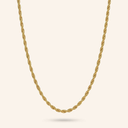 Twilight Twist 18K Gold-Plated Rope Chain