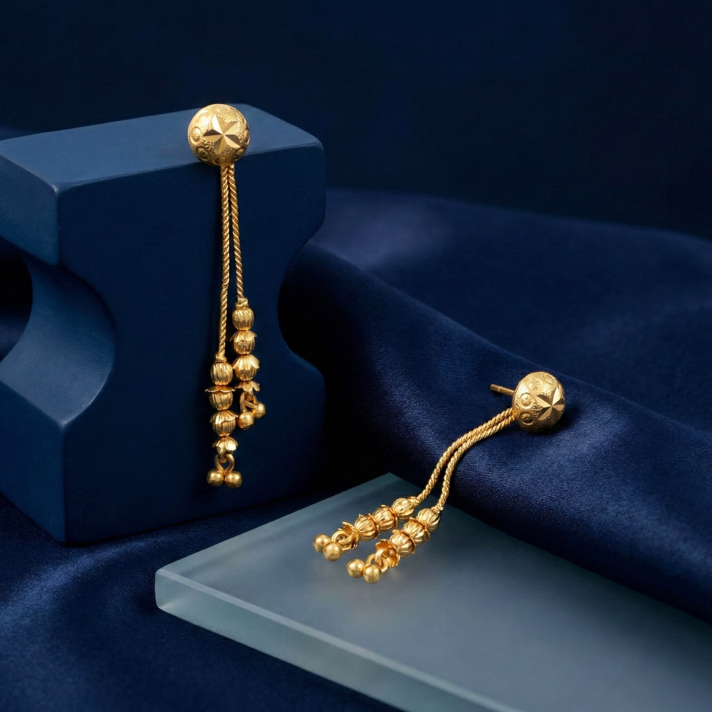 delicate sui dhaga earrings