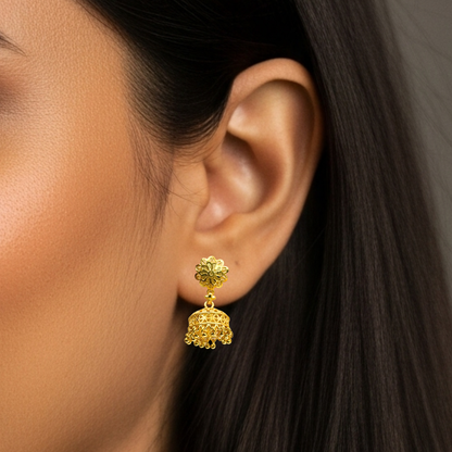Royal Heritage Gold Plated Jhumkas