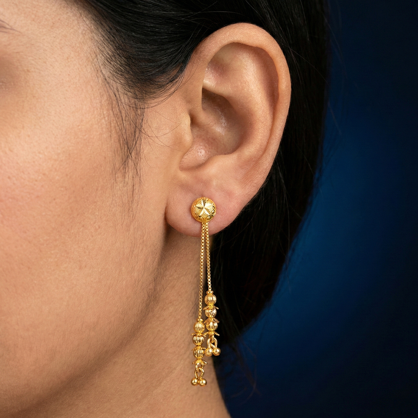 delicate sui dhaga earrings