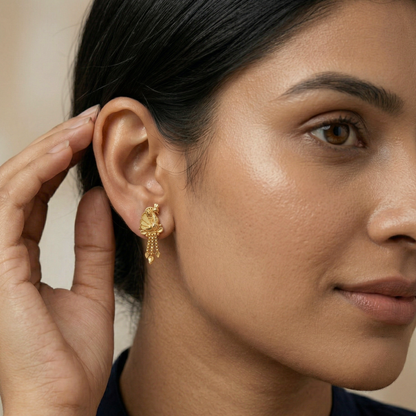 Neelkanthi Gold Plated Earrings