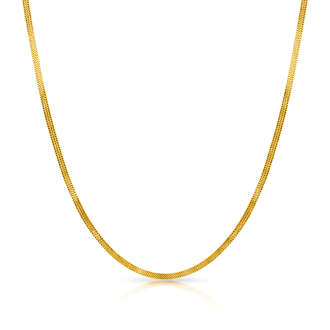 golden glide gold plated mesh chain