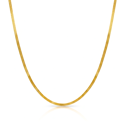 Golden Glide Gold Plated Mesh Chain