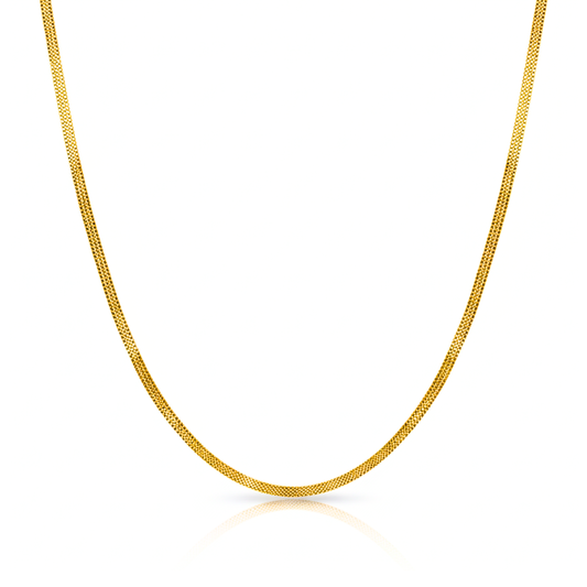 Golden Glide Gold Plated Mesh Chain