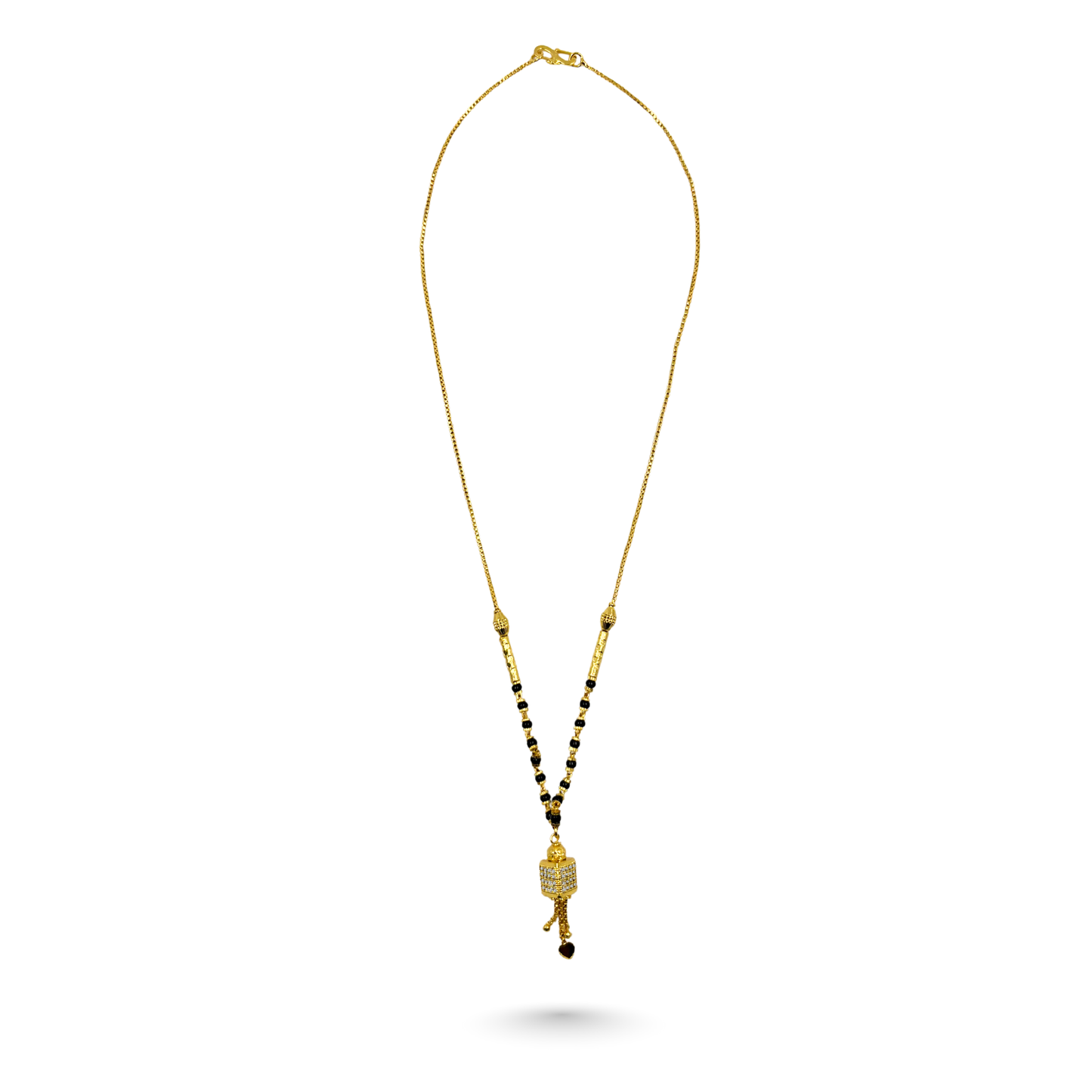 tanvika 18 kt thick gold plated mangalsutra