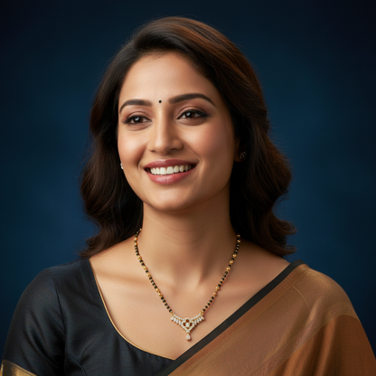 Royal Vows 18 KT Thick Gold Plated Mangalsutra