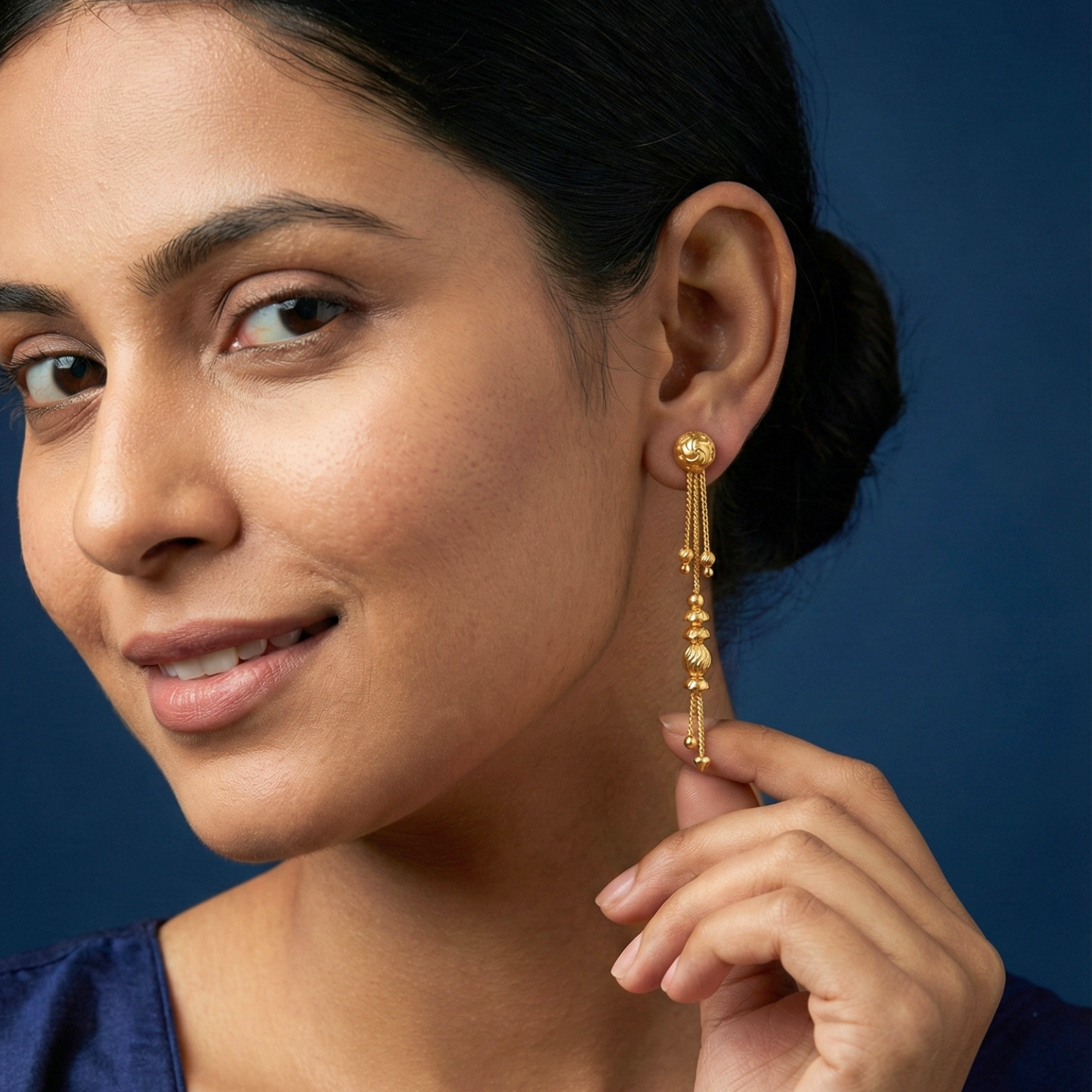 swarna tarang sui dhaga earrings