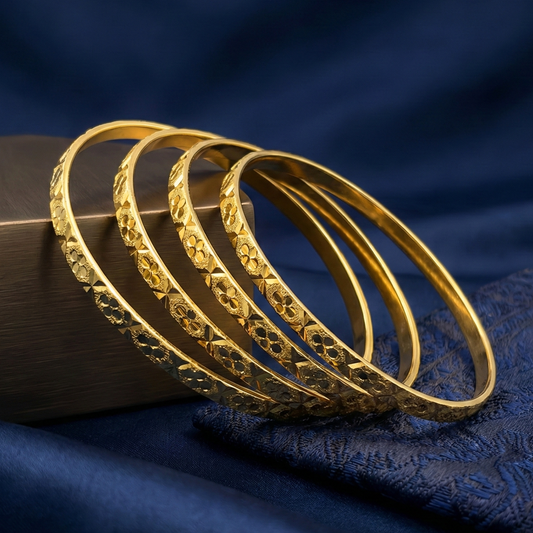 Kiara Premium 18kt Gold Plated Bangles