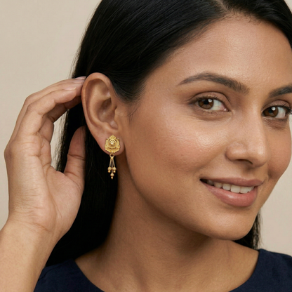 Nirmala Gold Plated Earrings