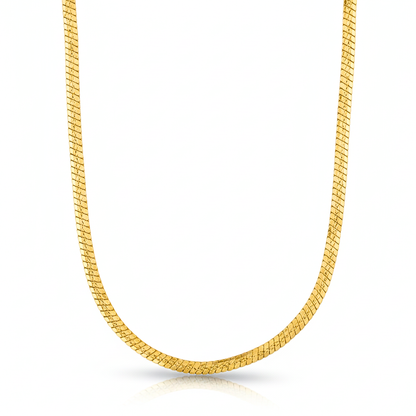 Serpent Shine Gold-Plated Flat Chain