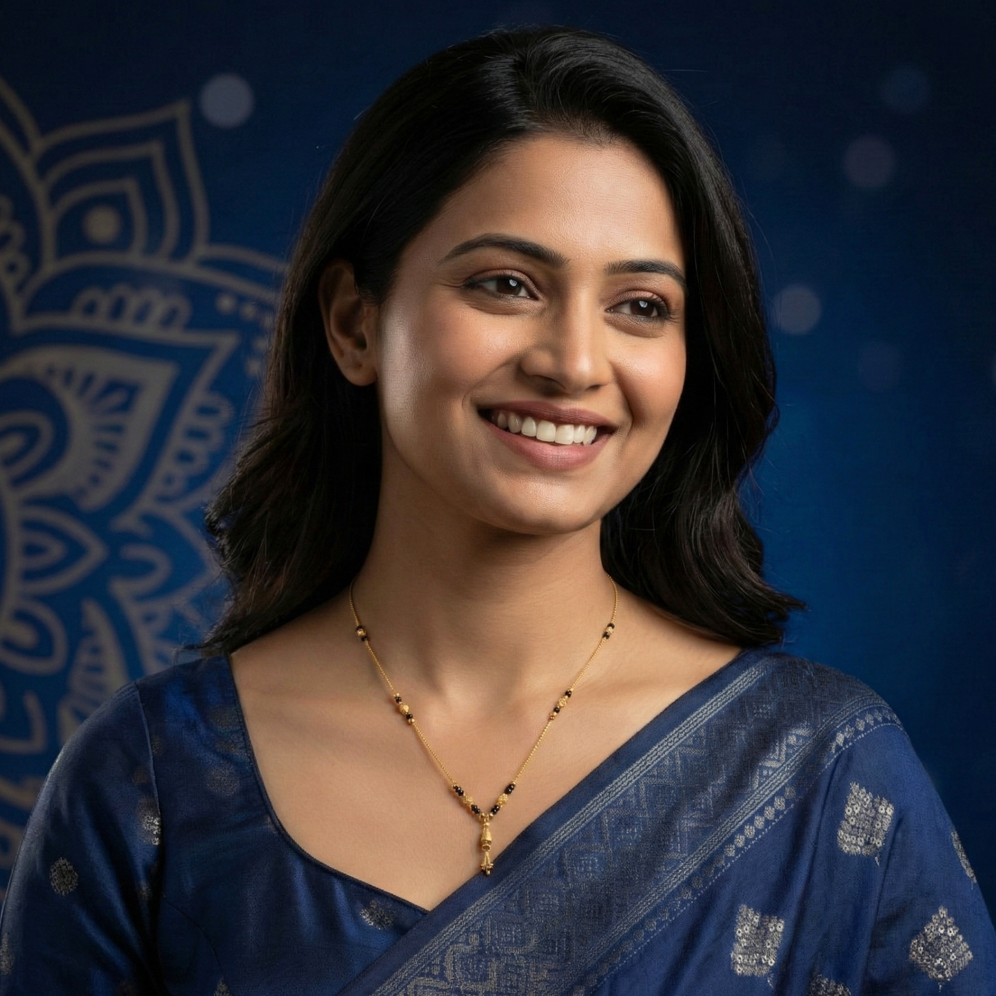 the sacred bell 18 kt thick gold plated mangalsutra