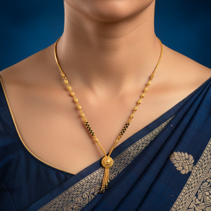 Golden Serenade 18 KT Thick Gold Plated Mangalsutra