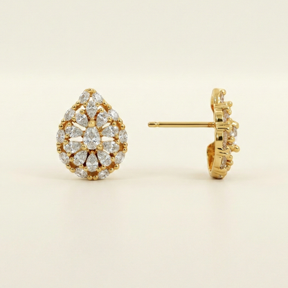 Imperial Teardrop Gold Plated Studs