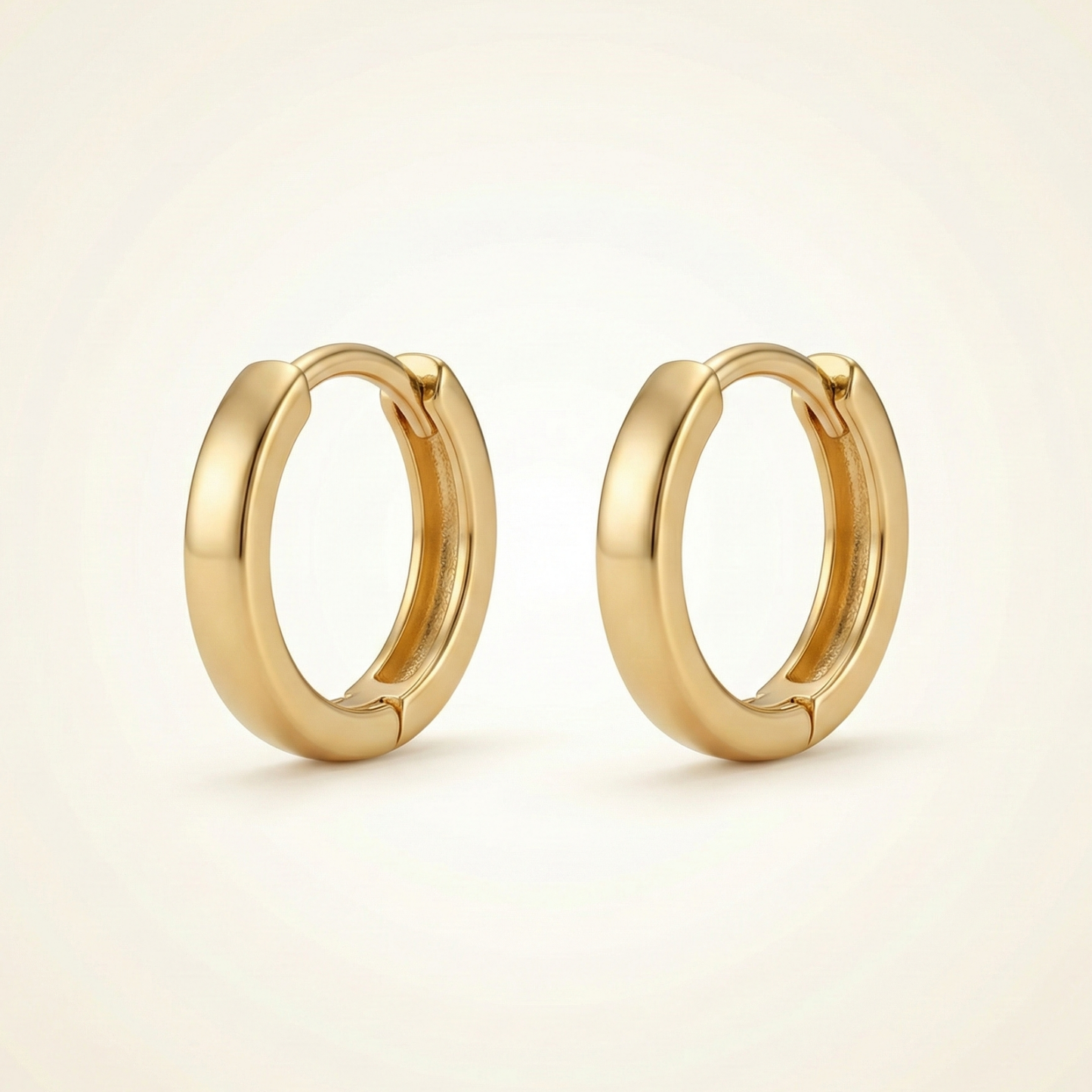 classic everyday gold plated hoops