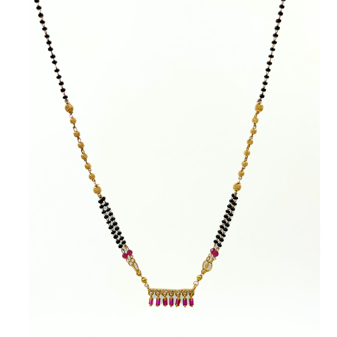 berry beads gold plated mangalsutra