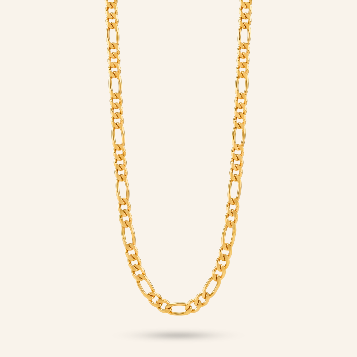 heritage link 18k gold-plated chain