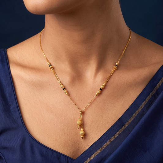 Flowing Grace 18K Gold Plated Mangalsutra