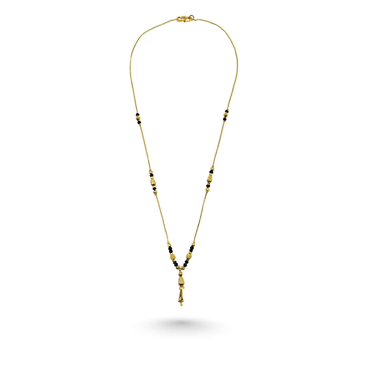 the sacred bell 18 kt thick gold plated mangalsutra