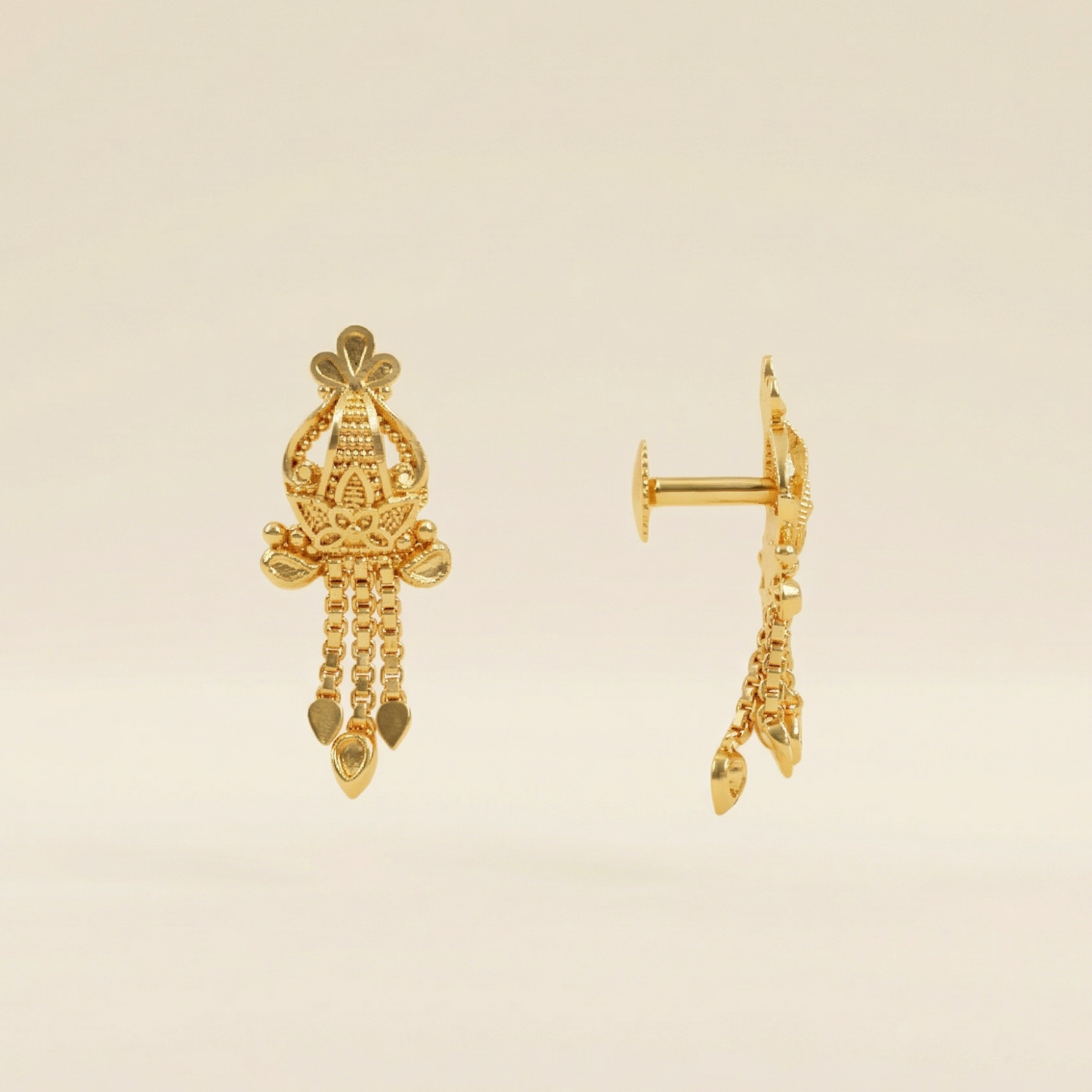 meenakshi gold plated earrings