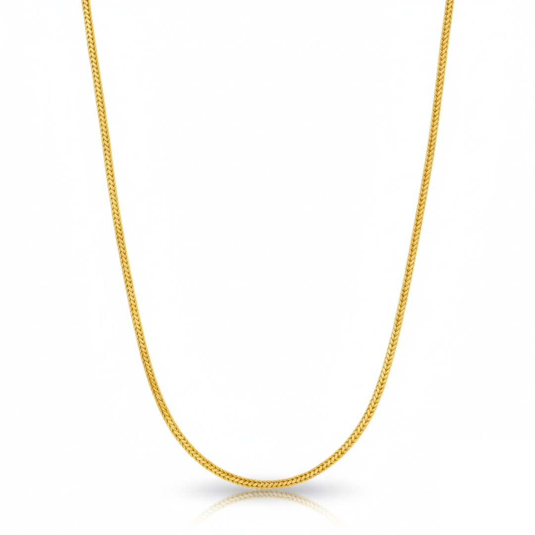 golden sleek herringbone chain