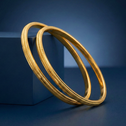 Dhriti Gold Plated Bangles (2 Pc)