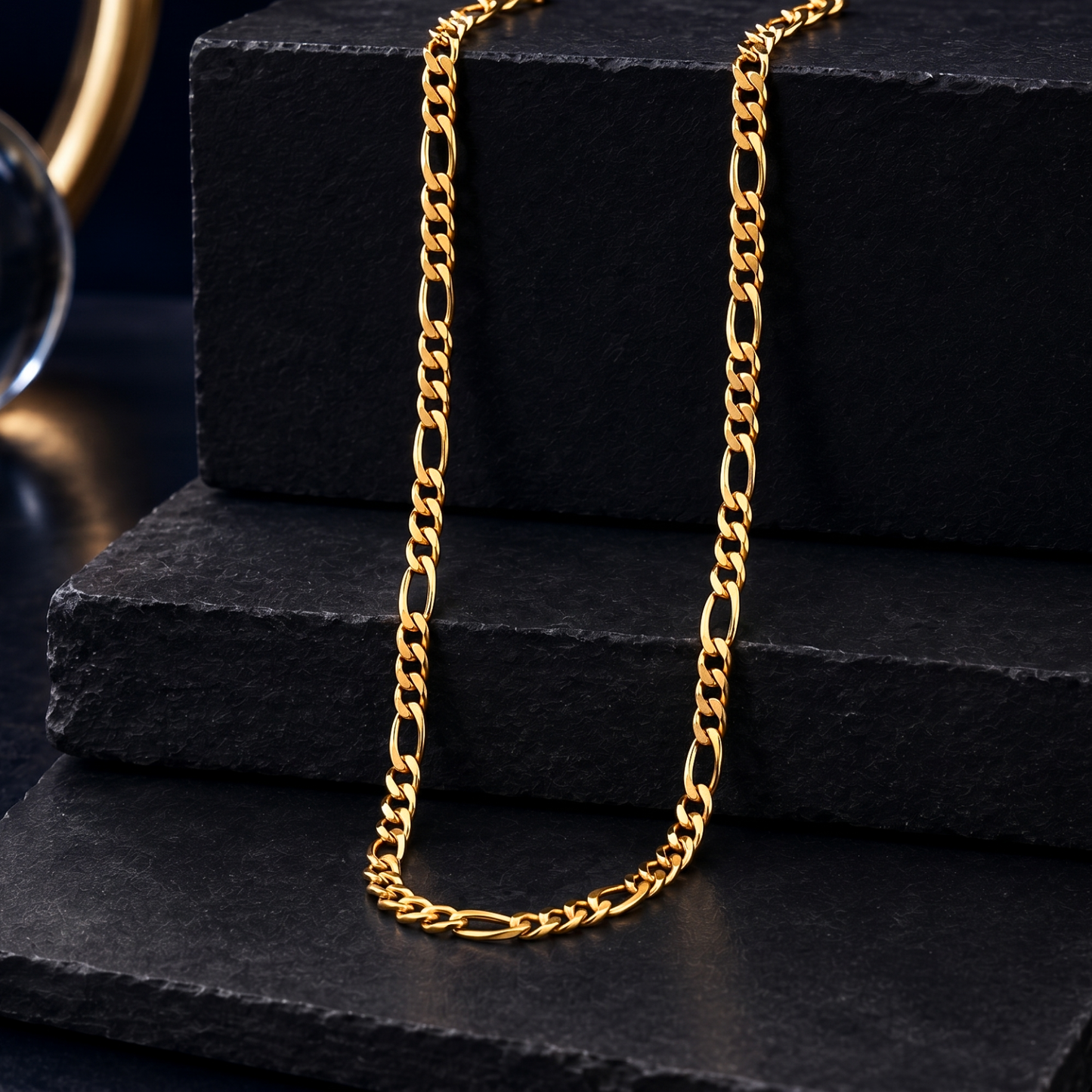 heritage link 18k gold-plated chain