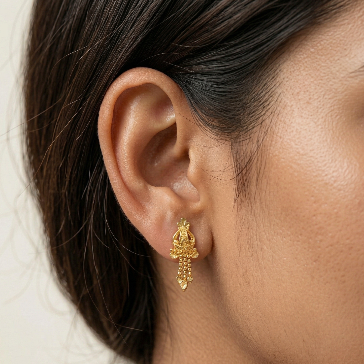 meenakshi gold plated earrings