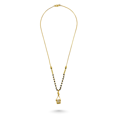 Modern Geometry 18 KT Thick Gold Plated Mangalsutra