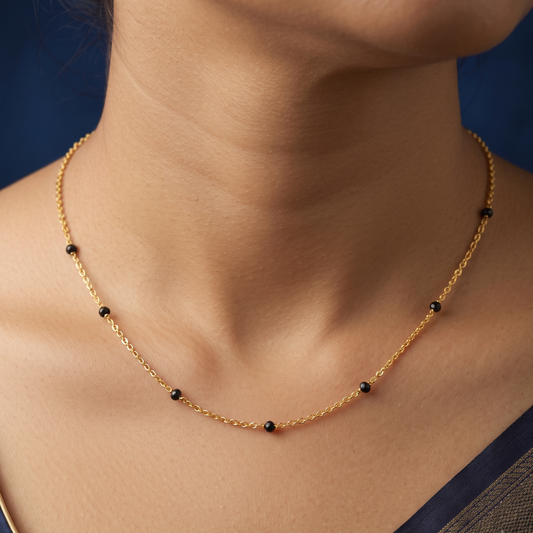 Modern Simplicity 18K Gold Plated Mangalsutra