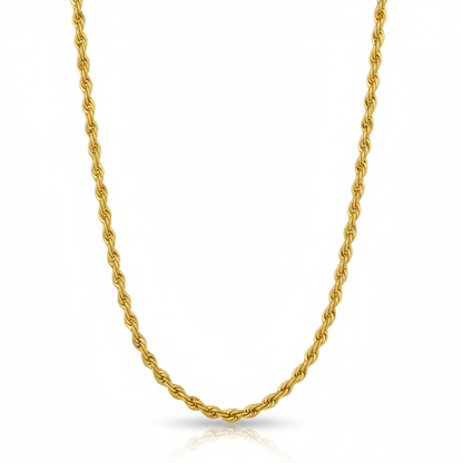 Twisted Charm Gold-Plated Rope Chain