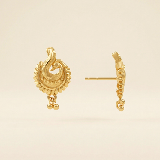 Mayuri Gold Plated Drop Earrings