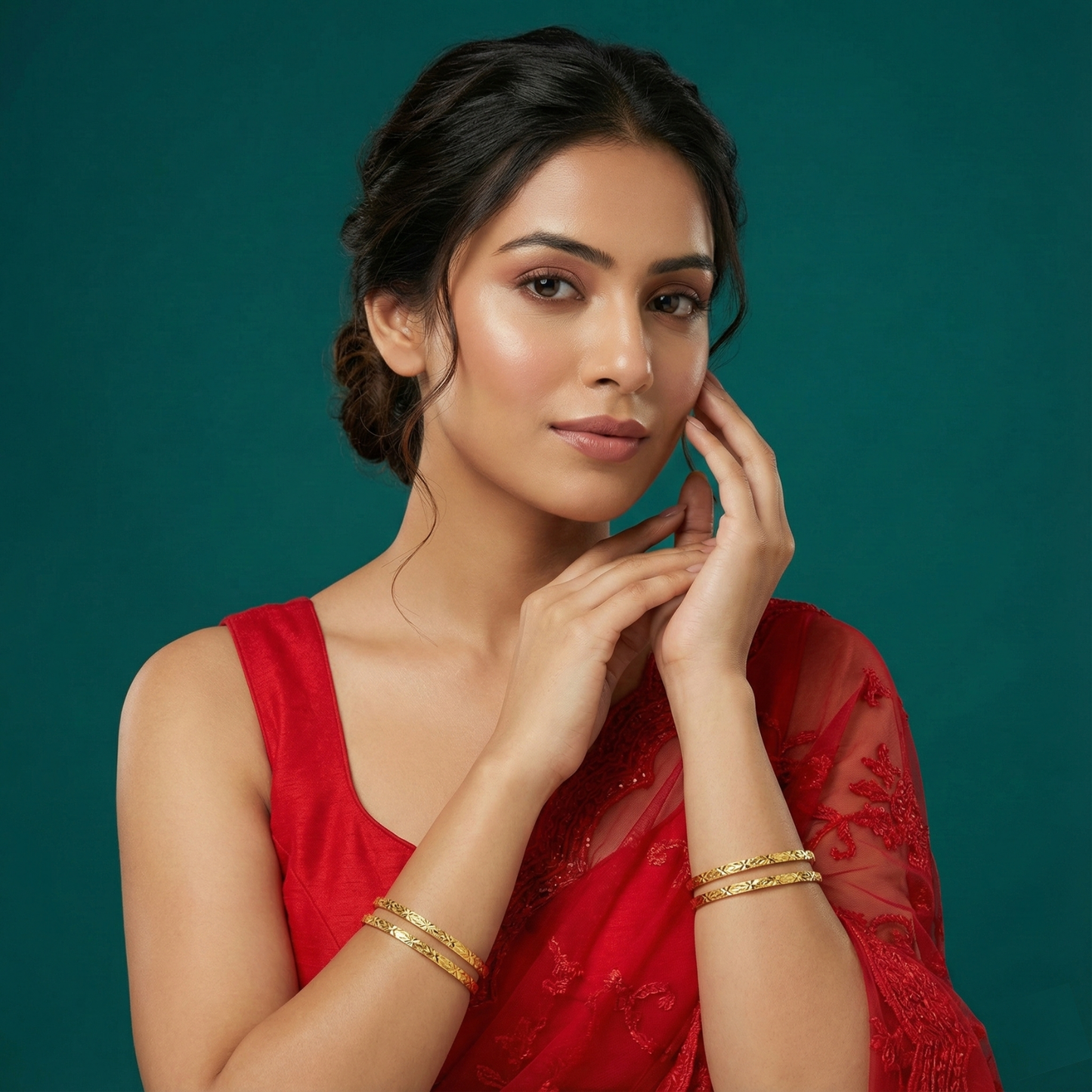 meera premium 18kt gold plated bangles