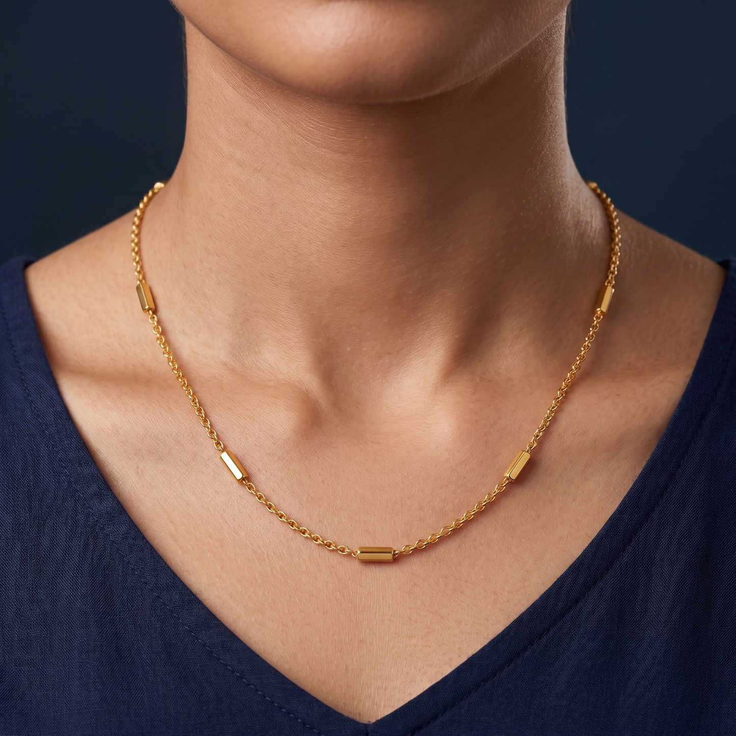 classic linea 18k gold-plated chain