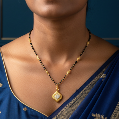 The Essence of Love 18 KT Thick Gold Plated Mangalsutra