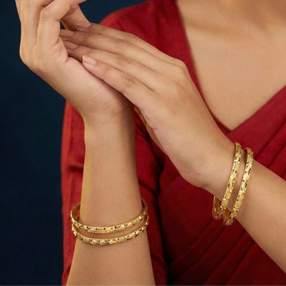 Ruhani 18kt Gold Plated Bangles