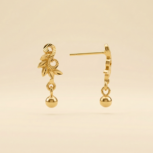 Mayura Mini Bird Gold Plated Earrings