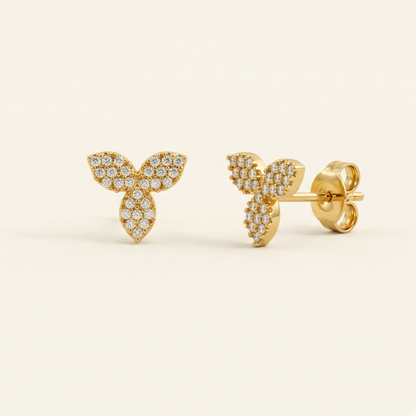 Gemini Sparkle Gold Plated Studs