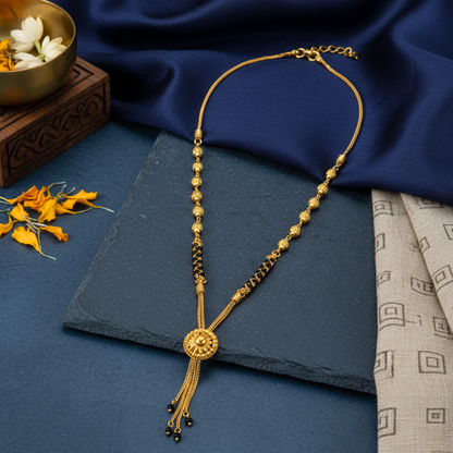 Golden Serenade 18 KT Thick Gold Plated Mangalsutra