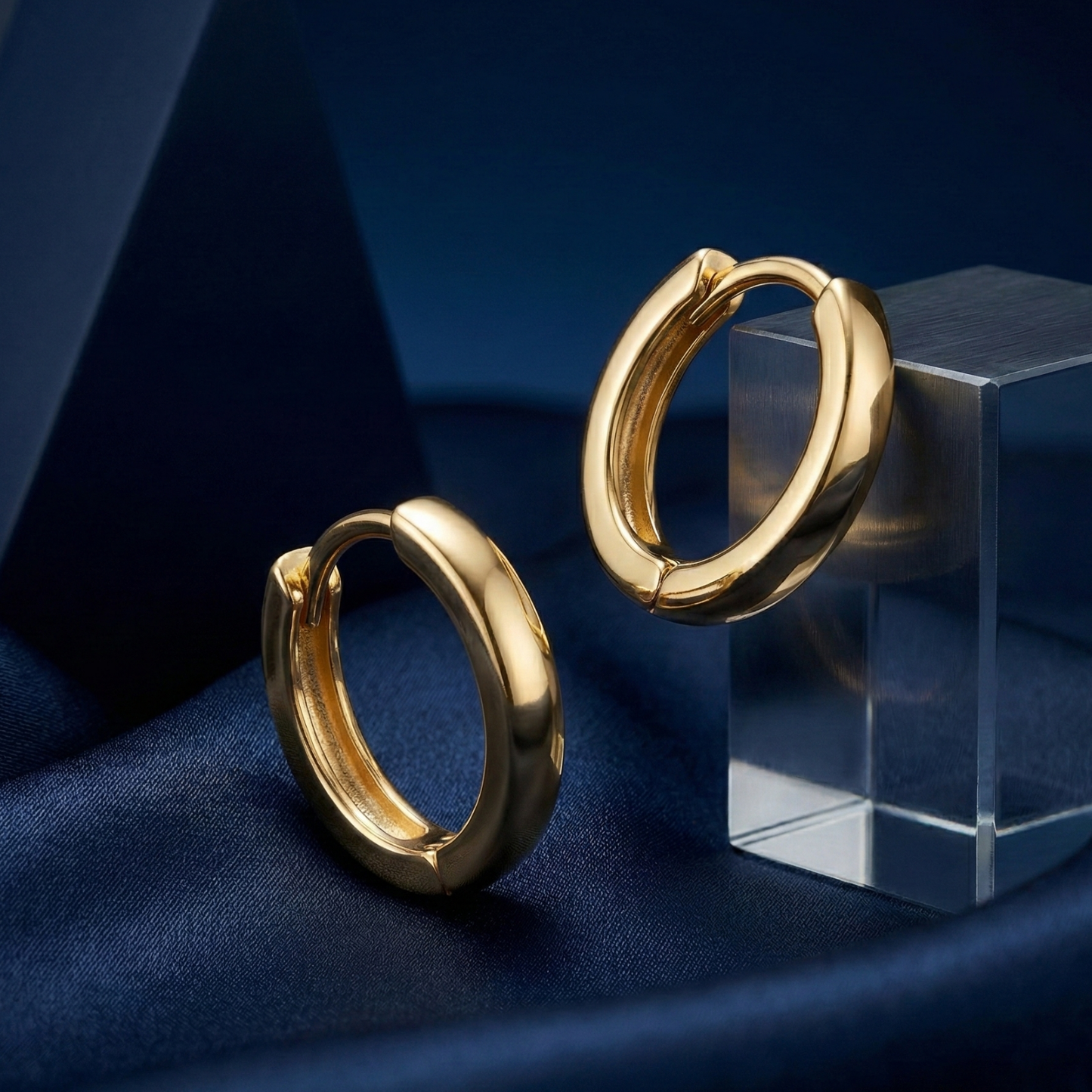classic everyday gold plated hoops