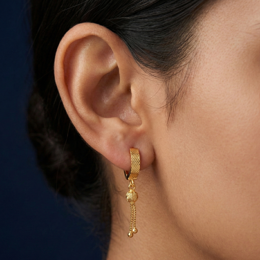 Priya 18K Gold Plated Hoops