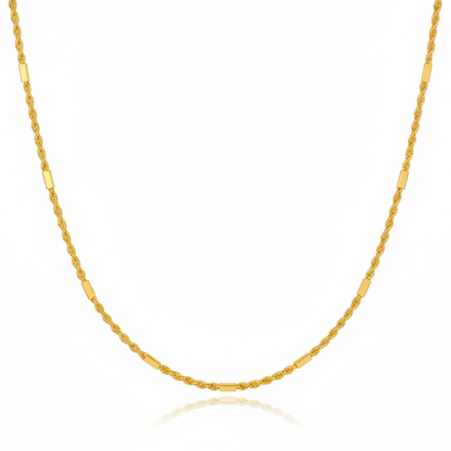 Imperial Luxe Twisted Gold Plated Chain