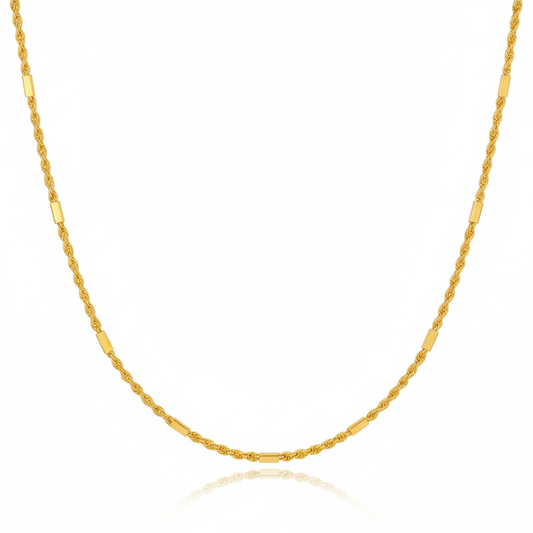 Imperial Luxe Twisted Gold Plated Chain