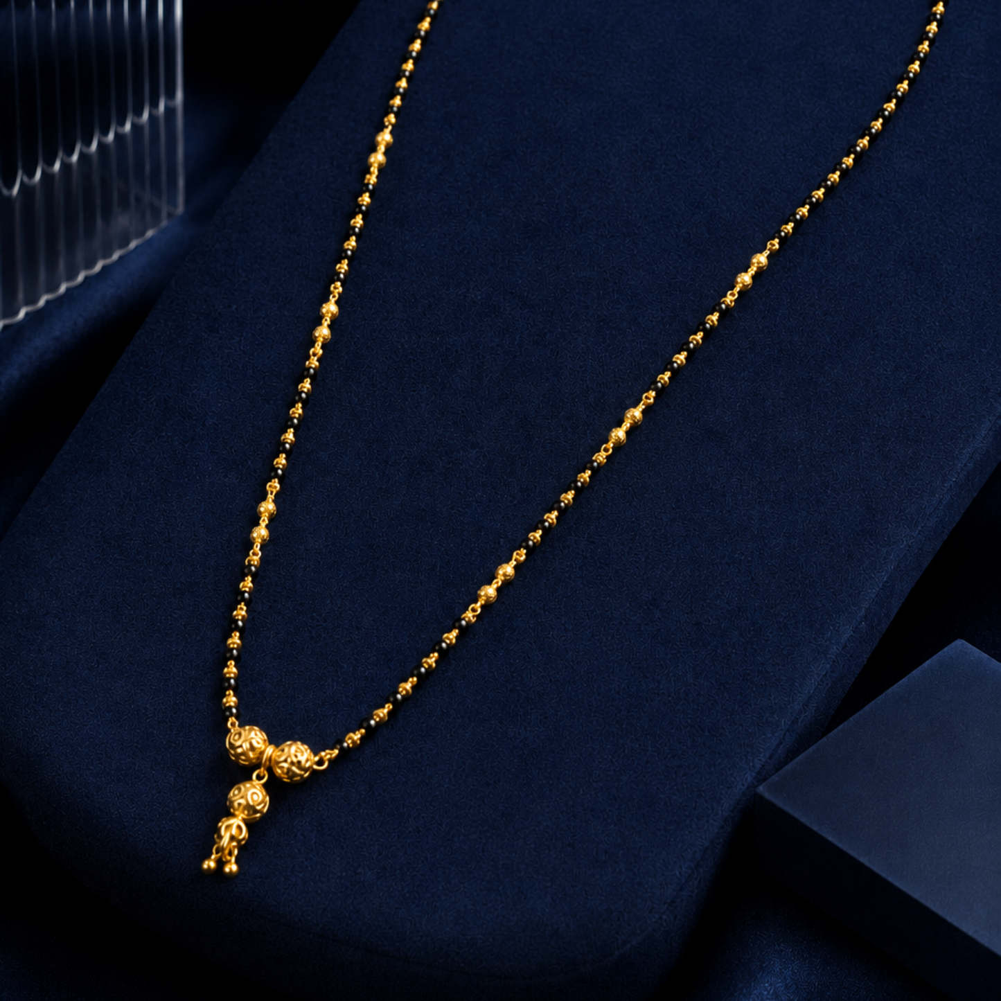 trinity glow premium 18k gold plated mangalsutra
