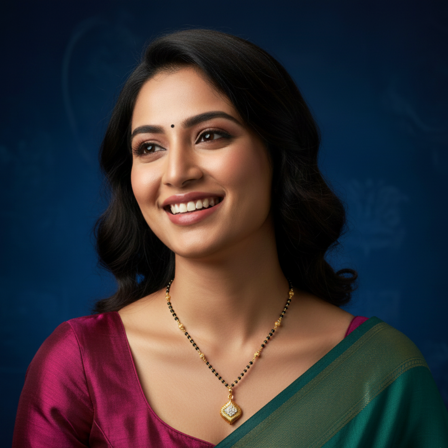 the essence of love 18 kt thick gold plated mangalsutra