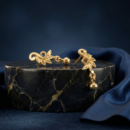 Mayura Mini Bird Gold Plated Earrings