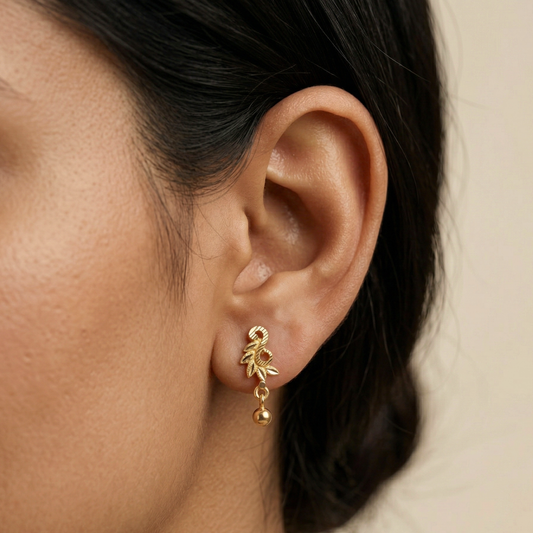 Mayura Mini Bird 18K Gold Plated Earrings