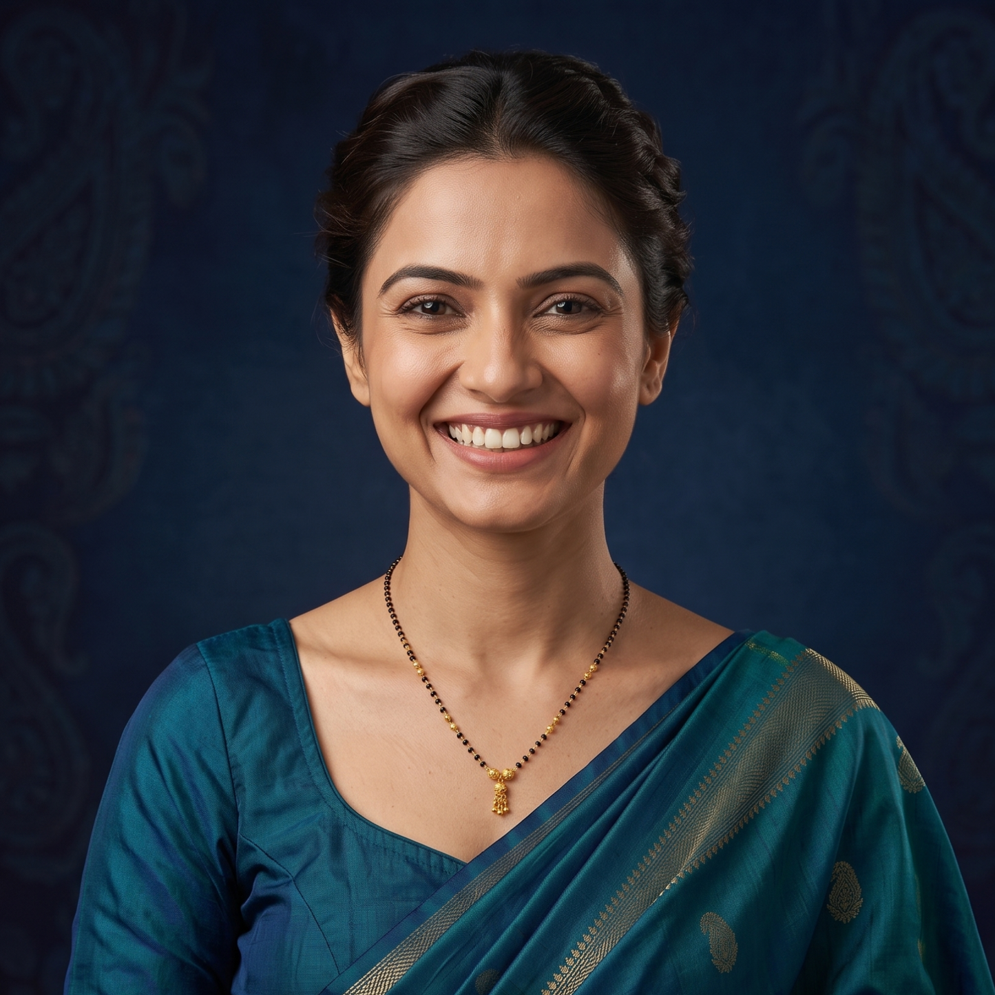 trinity glow premium 18k gold plated mangalsutra