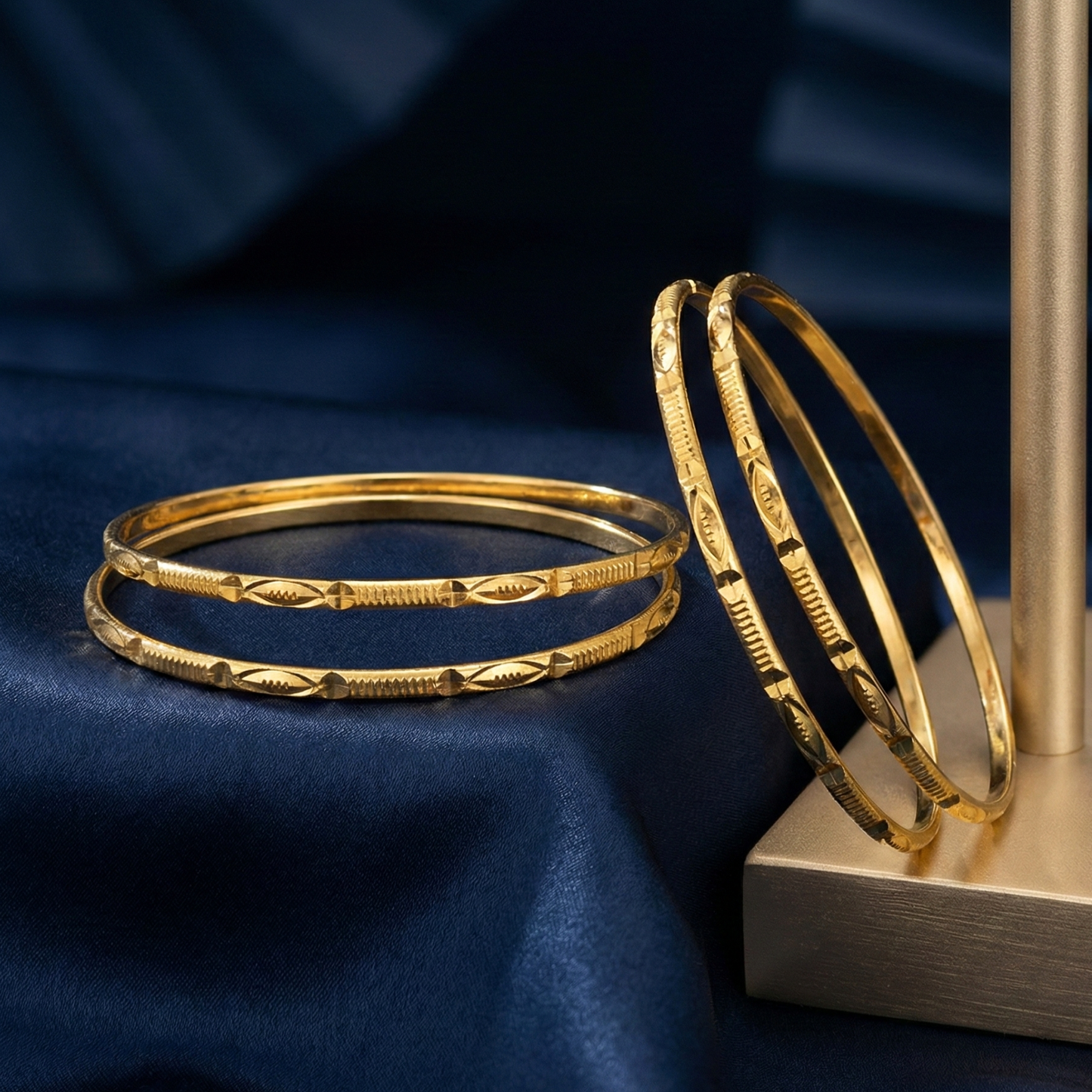 kavya 18kt gold plated bangles